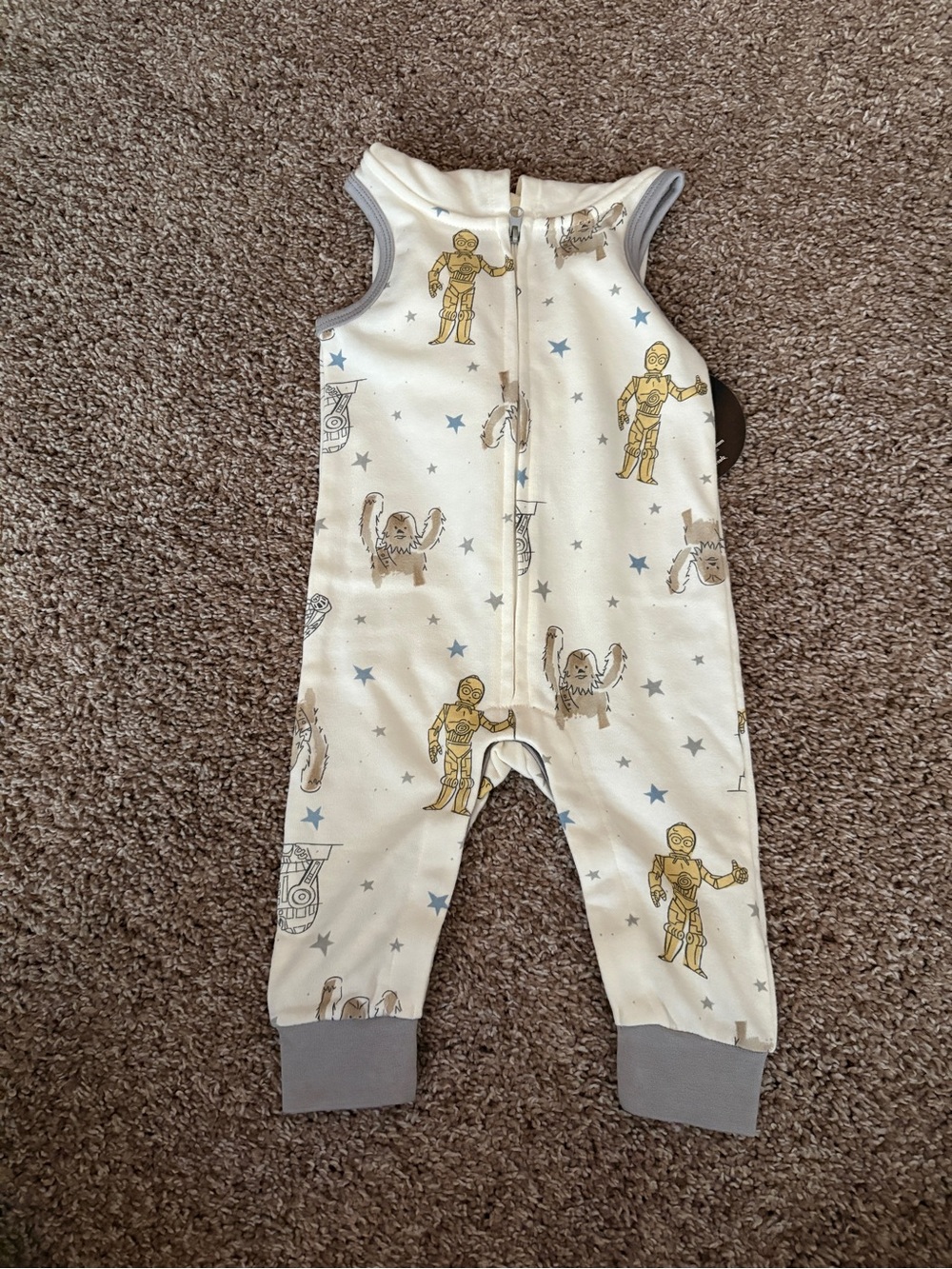 Star Wars - Sleeveless Baby Body Suit w/hood - 3-6m - NWT!